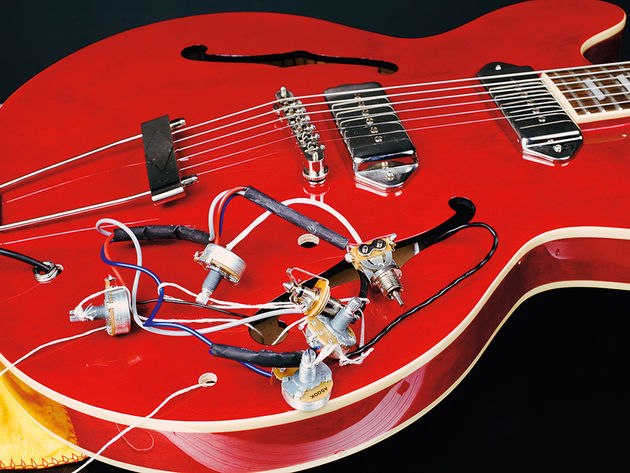 How to change the pickups on a Gibson ES-335 style guitar ... one pickup guitar wiring harness 